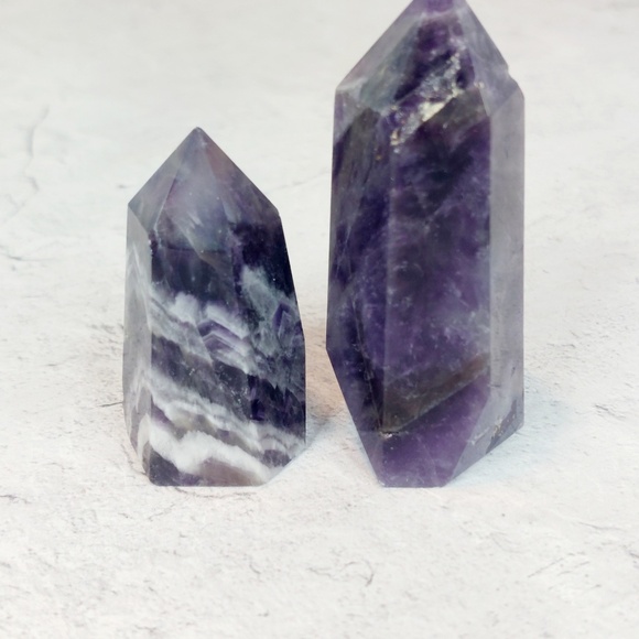Pair of Amethyst Towers | Tranquility • Spiritual Protection • Divine Alignment - Picture 3 of 5